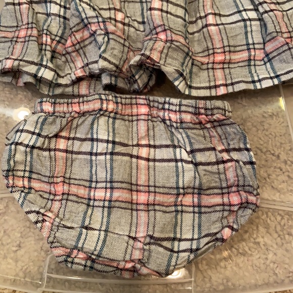 Carter’s flannel plaid dress bloomers 12 months - Picture 4 of 10
